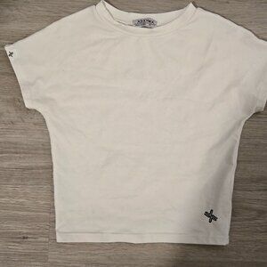 Xexymix White Crop Tee